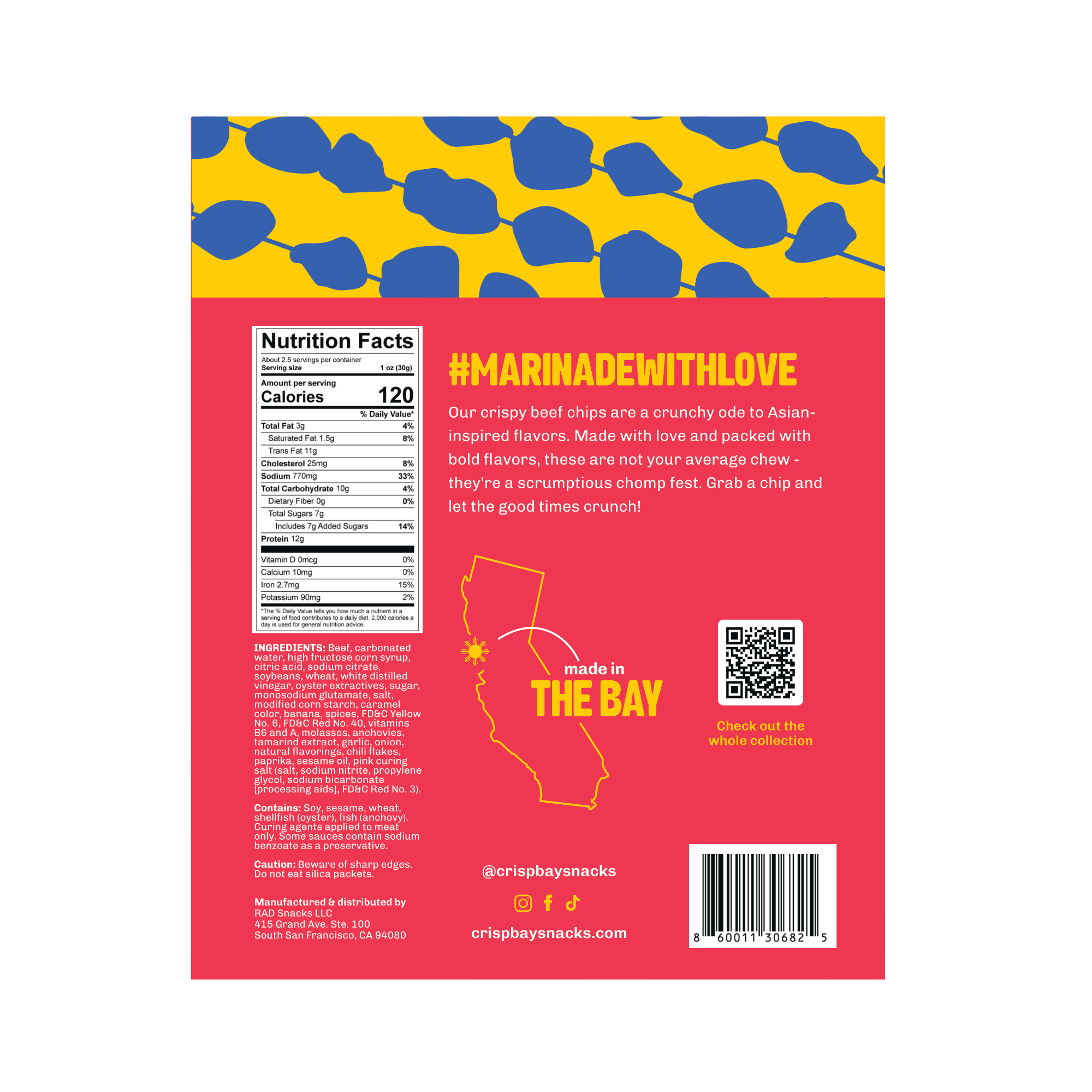 CRISPBAY Filipino BBQ Beef Jerky Chips