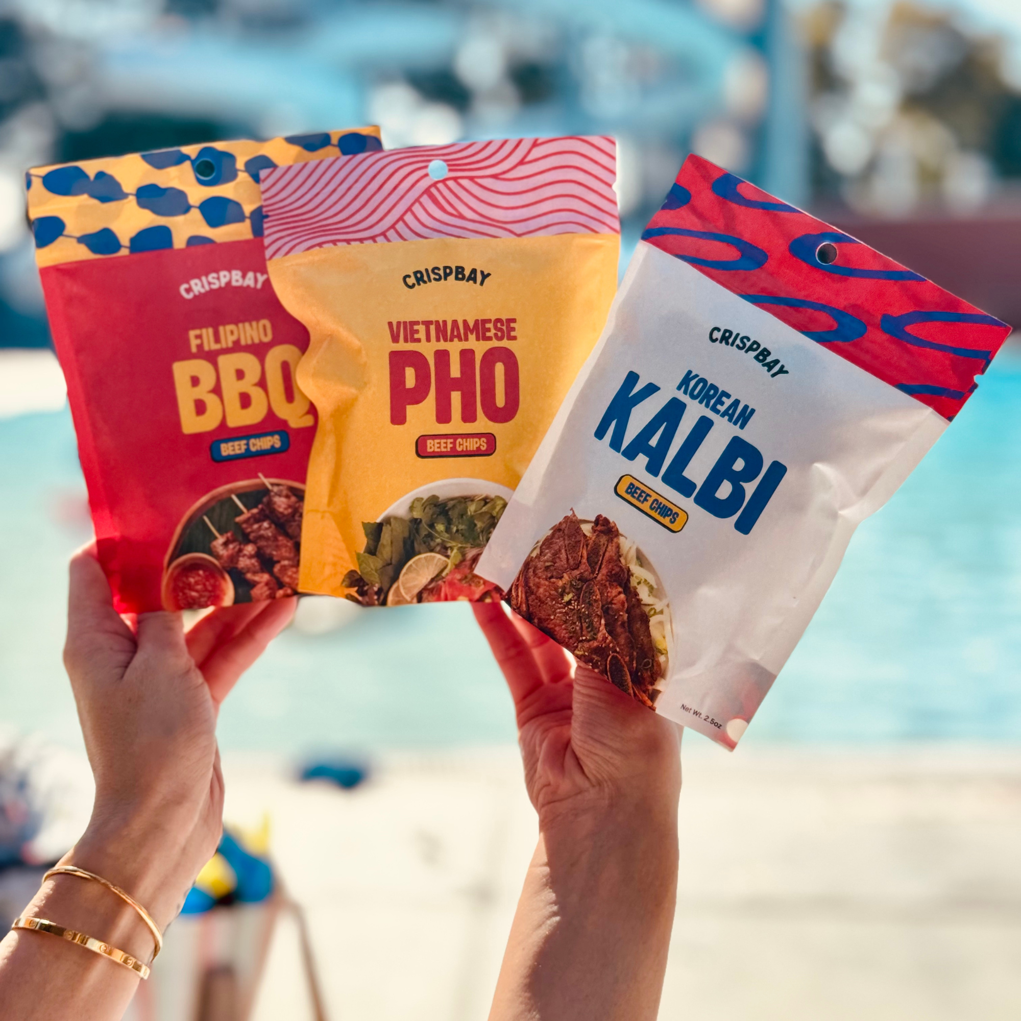 CRISPBAY Beef Jerky Chips Variety Pack