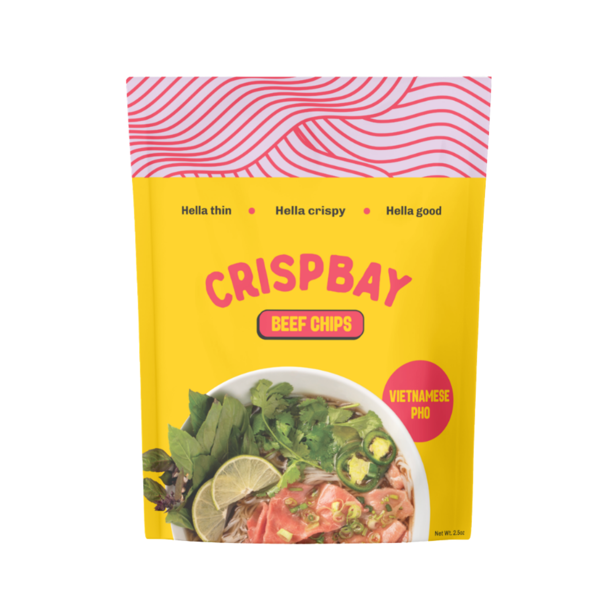 CRISPBAY Vietnamese Pho Beef Jerky Chips