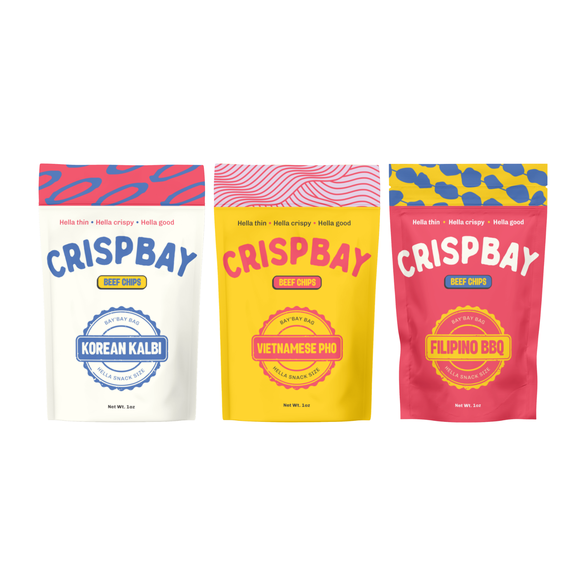 CRISPBAY Beef Jerky Chips Variety Pack